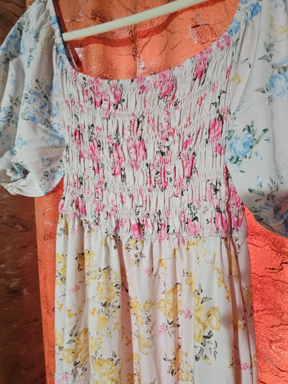 NWOT Mixed Floral Maxi Dress